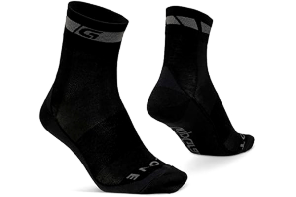 GripGrab  merino ull vanliga skurna cykelstrumpor enkel och flera pack Svart S