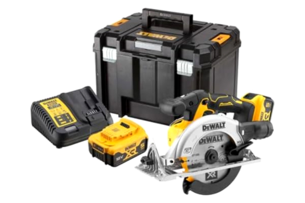 Dewalt Cirkelsåg 165 mm XR 18 V Dewalt + 2 x 5Ah batterier + Tstak-box - DCS565P2-QW