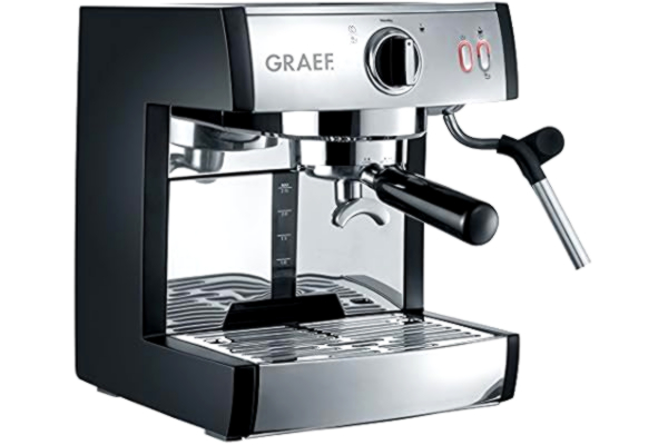 Graef  ES702EU01 ekspres do kawy z sitkiem, stal nierdzewna, 1 litr, czarny matowy/stal nierdzewna