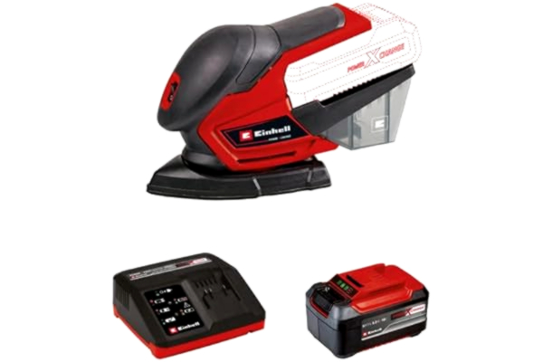 Einhell Pack EINHELL Ponceuse multi 18V Power X-Change - TE-OS 18/150 Li - Solo - Starter Kit Power 5.2Ah