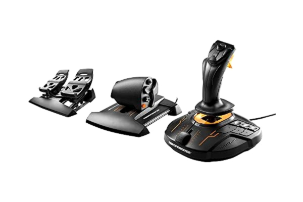 Thrustmaster  T16000M FCS Flight Pack - Komplett flygkontrollsystem med joystick, gasreglage och pedal för styrning, med H.E.A.R.T HallEffect AccuRate-teknologi för PC