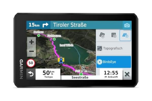 Garmin  Z?MO XT – vattentät motorcykelnavi för On- & Offroad med ultrahjälm 14 cm (5,5 tum) HD-pekskärm och förinstallerat EU-kort. Med äventyrlig roouting, satellitbilder och motorcykelpois