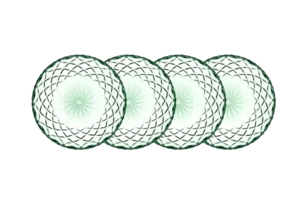 Lyngby Glas  Sorrento Assiett Dia 16 cm 4 st Grön