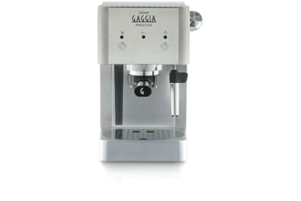 Gaggia  RI8427/11 Gran Prestige zeefdrager van roestvrij staal met panarello, 15 bar druk, zilver