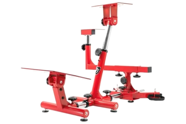 Arozzi  Velocita Universal Racing Simulator Cockpit Compatible with Most Racing Sim Gear and Gaming Chairs Collapsible Telescopic and Portable - Red