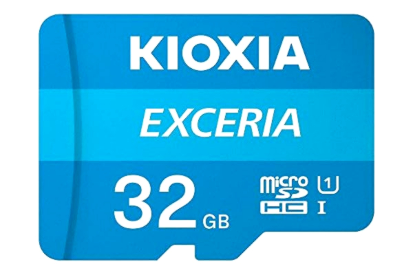 Kioxia KIOXIA 32GB EXCERIA microSD Memory Card U1 Class 10 100MB/s Max Read Speed, Full HD Video Recording