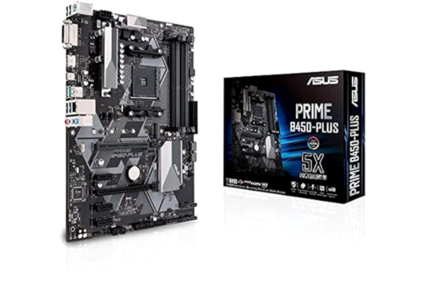 Asus ASUS PRIME B450-PLUS - Bundkort - ATX - Socket AM4 - AMD B450 Chipset - USB 3.1 Gen 1, USB 3.1 Gen 2, USB-C Gen1 - Gigabit LAN - onboard grafik (CPU påkrævet) - HD Audio (8-kanaler)
