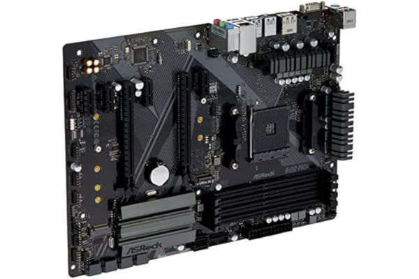 ASRock  B450 Pro4 R2.0 - Bundkort - ATX - Socket AM4 - AMD B450 Chipset - USB-C Gen2, USB 3.2 Gen 1, USB 3.2 Gen 2 - Gigabit LAN - onboard grafik (CPU påkrævet) - HD Audio (8-kanaler)