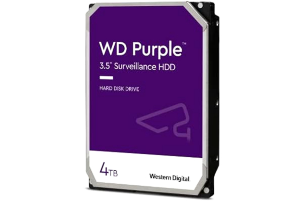 WD  PURPLE 4000 GB 256 MB 3,5 cala SATA 6 GB/S 5400 obr./min