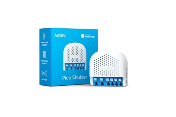 Aeotec  Pico Shutter – Smart rullgardinskontroll, rullgardiner, markiser eller garageportar, Zigbee, HomeAssistant, scenstyrning, repeater, hub krävs, works-with-SmartThings, Homey, Alexa