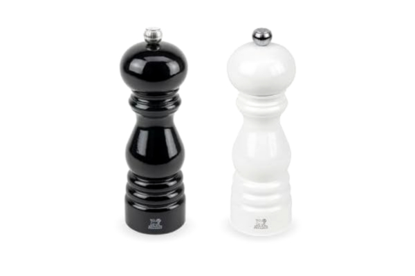 Peugeot  Paris Duo peppar- och saltkvarn svart/vit, 18 cm