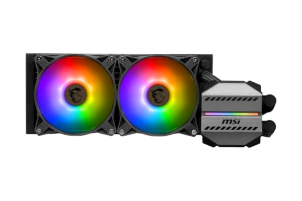 MSI  MAG CORELIQUID M240 AIO CPU 12-vägs split-flöde vattenkylning, avdunstningssäkra slangar, stöder aktuell sockel som AM5 och 1700