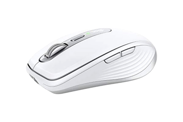 Logitech  MX Anywhere 3, Souris Compacte, sans Fil, Défilement Magnétique, Toute Surface, Capteur 4 000 PPP, Boutons Personnalisables, USB-C, Bluetooth, Apple Mac, iPad, Windows, Light Grey