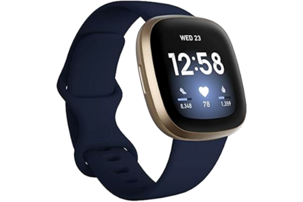 Fitbit  Versa 3 - Smartwatch voor een actieve levensstijl met ingebouwde gps, minuten in actieve zones, spraakbediening en tot 6+ dagen batterijduur