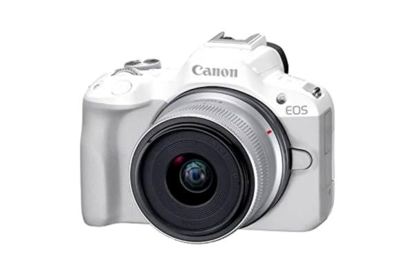 Canon  EOS R50 + RF-S 18-45mm F4.5-6.3 IS STM - White