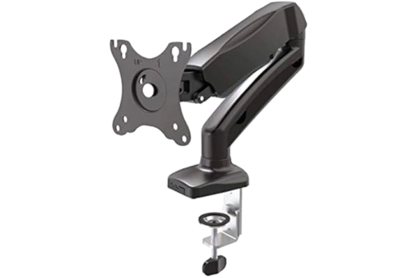 Deltaco  ARM-534 monitorfäste för skrivbord 33–27 tum gaslyft 360 graders rotation VESA 75/100 svart