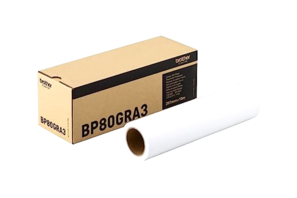 Brother  BP80GRA3 glansigt fotopappersrulle, 297 mm x 10 m (11,7 tum x 32,8 fot)
