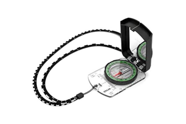 Silva  kompass Navigation – kompass 4 – examen i mils & grader – skala 1:25 k 1:40 k 1:50 k mm & in – navigationskompass för proffs – roterande kompasshus – militärkompass vandring, transparent,