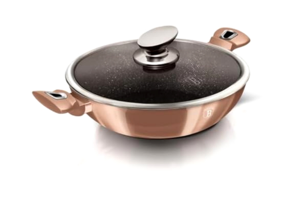 Berlinger Haus GARNEK WOK GRANITOWY 30cm BERLINGER HAUS BH-7100 ROSE GOLD