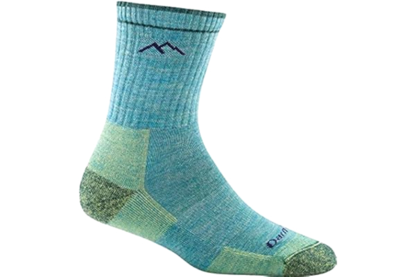 Darn Tough Darn Tuff, Hiker (stil #1903), merinoull, mikrobesättning, medelvikt, vadderad vandringsstrumpor för kvinnor