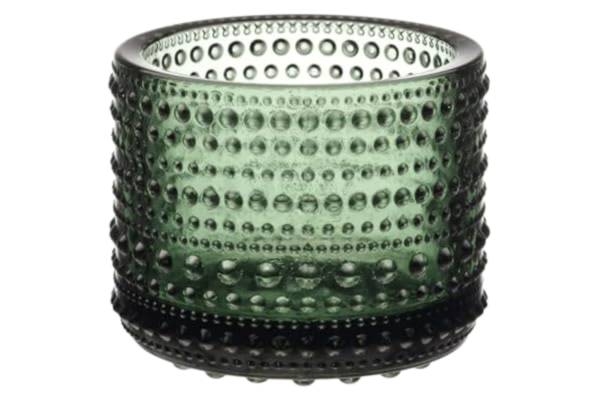 Iittala  vindljus, glas, silver, 3