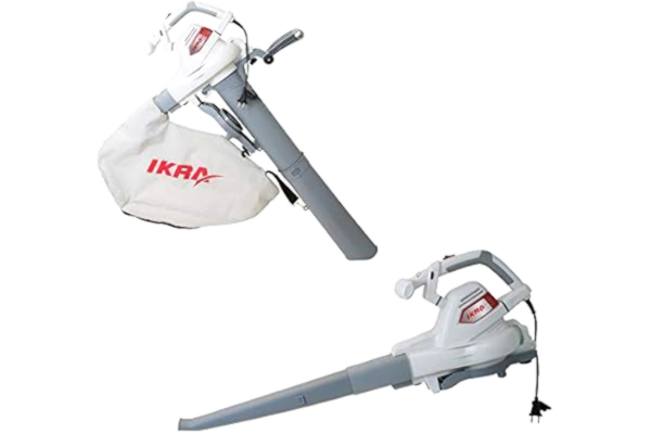 IKRA  Elektro 3in1 Laubsauger Laubbläser Laubhäcksler ILS 3000 E inkl Fangsack 55l Blasgeschwindigkeit 300 km/h 3.000W