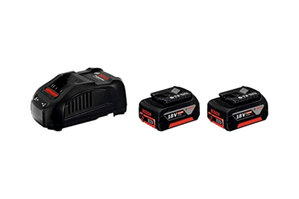 Bosch  Professional 18V System batteristartset (2x batterier GBA 18V 5.0Ah + snabbladdare GAL 1880 CV, kartong)