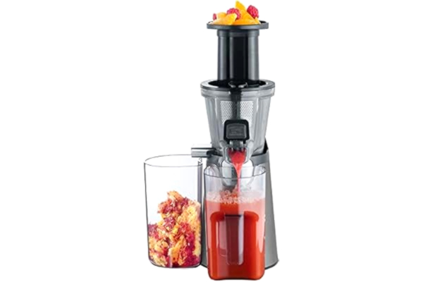 Severin  Multi-Purpose Electric Slow Juicer with 150 W of Power ES 3571, Brushed Stainless Steel-Black