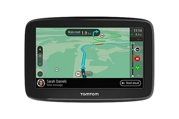 TomTom  Car Sat Nav GO Classic, 5 Inch, with Traffic Congestion and Speed Cam Alert trial thanks to TomTom Traffic, EU Maps, Updates via WiFi, Integrated Reversible Mount
