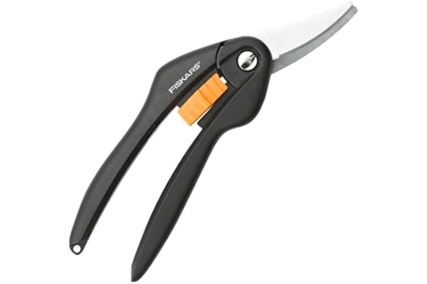 Fiskars  Nożyce, Długość: 20,5 cm, Powłoka nieprzywierająca, Ostrze ze stali wysokiej jakości, Czarno-pomarańczowe, SingleStep, SP27, 1000570