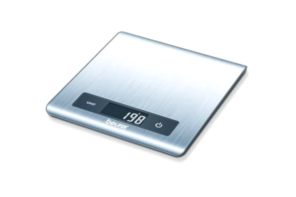 Beurer  KS 51 köksvåg, exakt vägning upp till 5 kg, tarafunktion, överbelastningsindikator, LCD-skärm, modern design