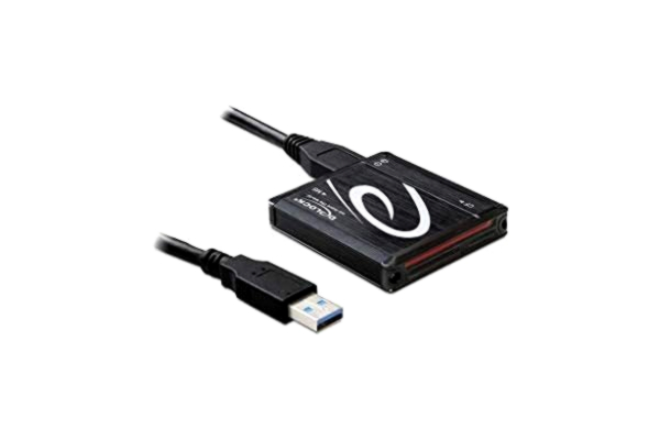 DeLock Delock 91704, allt-i-ett-kortläsare USB 3.0 (upp till SuperSpeed USB 5 Gbps, stöder flyttbart diskläge, Hot Swap, Plug & Play, LED-skärm för ström och åtkomst)
