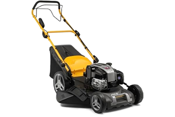 Stiga  Tondeuse Thermique Combi 53 SEQ B, Largeur de Coupe 51 cm, 2590 W, Bac de Collecte 60 L Noir/Jaune/Gris