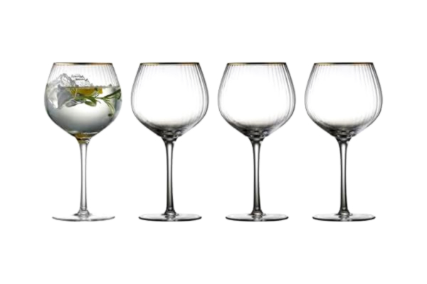Lyngby Glas  Palermo Gold Gin glas 65 cl 4 st