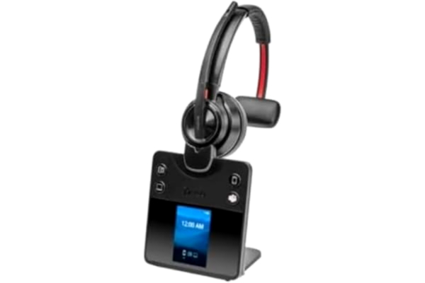 Poly  Savi 8410 Office – Savi 8400-serien – headset – On-Ear – DECT/Bluetooth – trådlös – svart – certifierad för Microsoft Teams