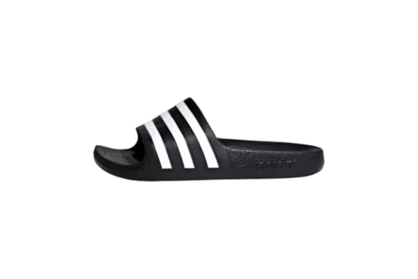 Adidas adidas unisex - barn Adilette Aqua Slides Kids Slipper, Core Black / Cloud White / Core Black, 35.5 EU