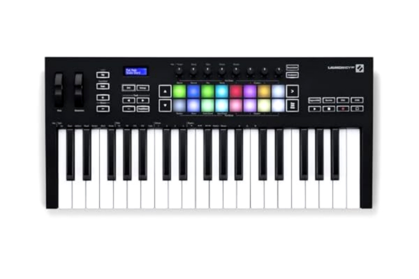 Novation  Launchkey 37 [MK3] MIDI keyboard-controller med sömlös Ableton Live-integration Scale-läge, Chord-läge och arpeggiator samt all mjukvara du behöver för musikproduktion
