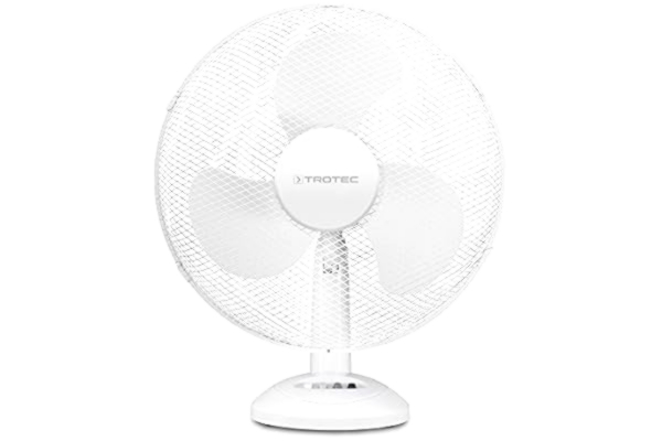 Trotec TROTEC TVE 14 skrivbordsfläkt | 3 ventilationsnivåer | 90 graders svängningsfläkt blad diameter 40 cm