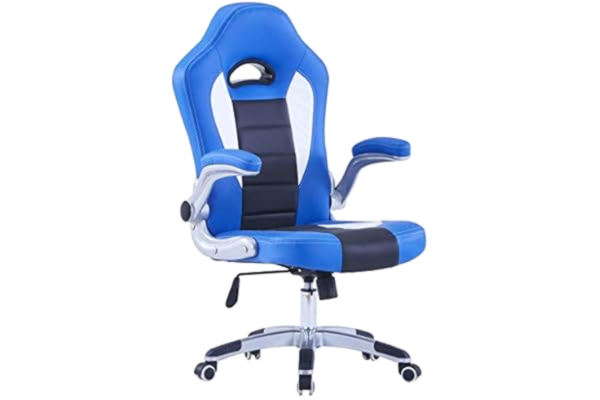 vidaXL  - Gaming-Sessel - Gaming-Stuhl Blau Kunstleder