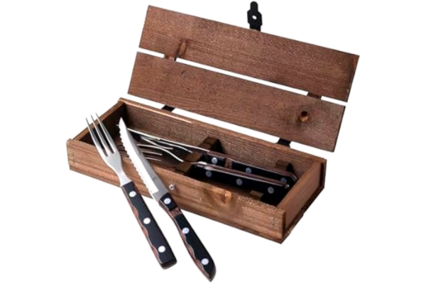 Gense  Old Farmer Classic Steakbestick/grillbestick 4 delar Trä/Stål