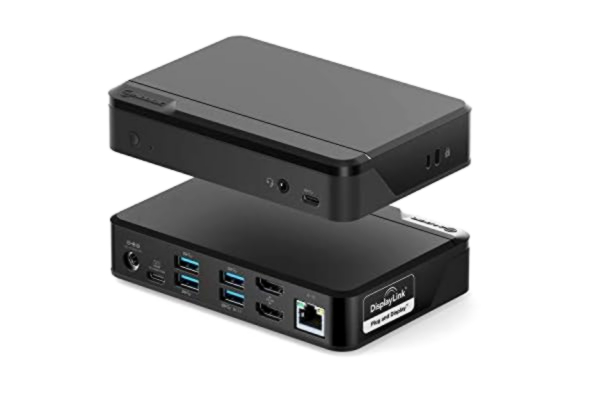 Alogic ALOGIC Universal Twin HD Pro-dockningsstation - 85 W strömförsörjning, USB C & A-kompatibilitet, Dual Display 1080p @ 60Hz, 2 HDMI, USB-C Gen1, 3 USB-A, Gigabit Ethernet, Kompatibel med MacBook Pro och mer