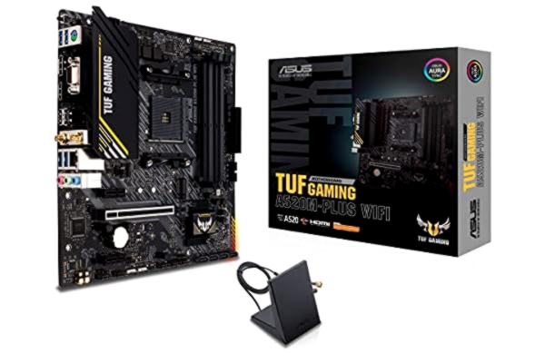 Asus ASUS TUF PELI A520M-PLUS WIFI Emolevy - AMD A520 - AMD AM4 socket - DDR4 RAM - Micro-ATX