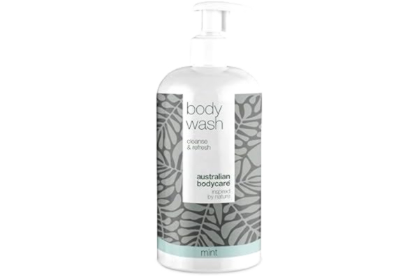 Australian BodyCare Australian Bodycare Body Wash 500ml | Duschtvål med 100% naturlig Tea Tree Oil + Mint | För finnar, oren hud och pormaskar på ryggen, rumpan, axlarna och bröstet