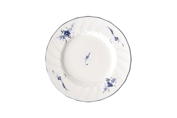 Villeroy & Boch  Old Luxembourg brödtallrik, 16 cm, premiumporslin, vit/blå