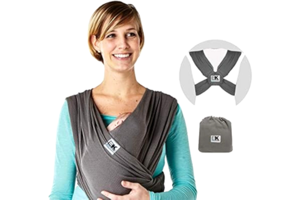 Baby K'tan  Nosidełko dla niemowląt Cotton Charcoal Breeze (XL)