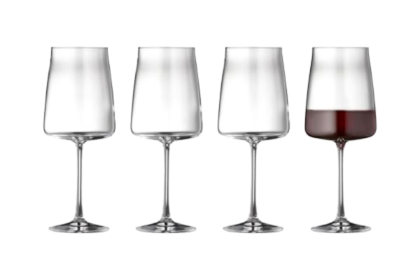 Lyngby Glas  Krystal Zero Rödvinsglas 54 cl 4 st