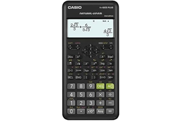 Casio  Fx-82ESPLUS-2 Miniräknare, Svart, 11 x 77 x 162 mm