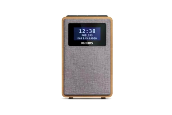 Philips  R5005/10 Digital Väckarklocka med Radio FM/DAB+ (2,5-tums Fullregisterhögtalarelement, Snygg Design, DAB+/FM Radio, Svart Högblank Skärm, Dubbelt Larm) - 2020/2021 Modell
