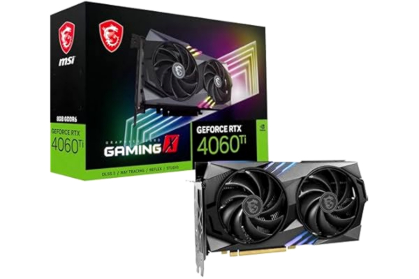 MSI  GeForce RTX 4060 Ti GAMING X - 8GB GDDR6 RAM - Näytönohjaimet