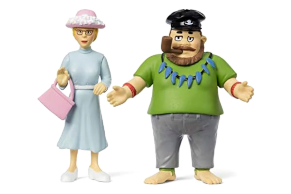 Pippi  långstrump dockhus dockor – plast dockhus tillbehör – villa färgglada tillbehör för pojkar och flickor – ålder 3+, storlek 10 cm